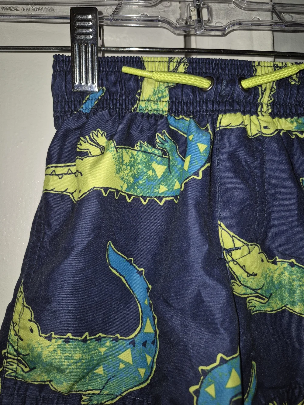 Child Of Mine By Carter's Boys 18 Month Navy Blue Crocodile Print Swim Shorts